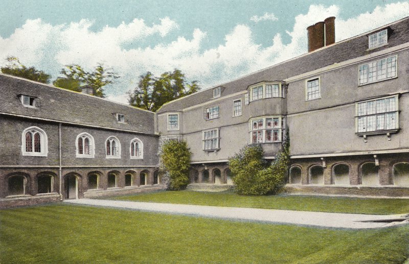Queens College, Kreuzgangshof von English Photographer
