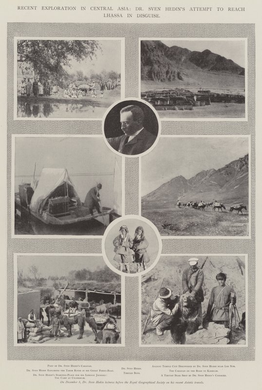 Kürzliche Erkundungen in Zentralasien, Dr. Sven Hedins Versuch, Lhasa verkleidet zu erreichen von English Photographer