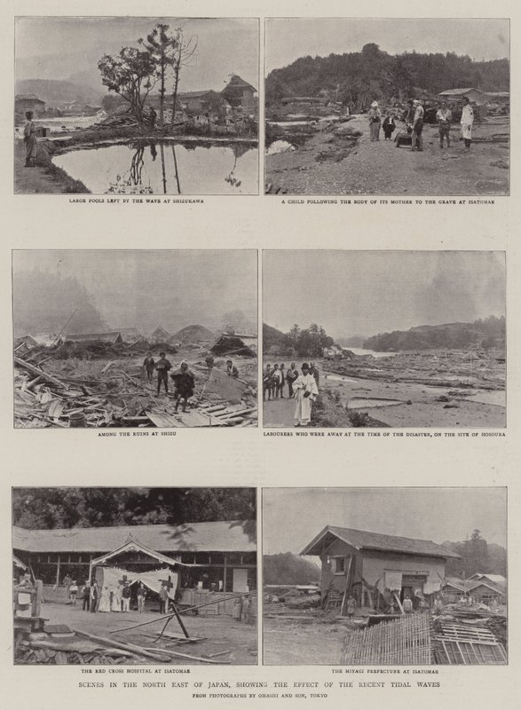 Szenen im Nordosten Japans, die Auswirkungen der jüngsten Flutwellen zeigend von English Photographer