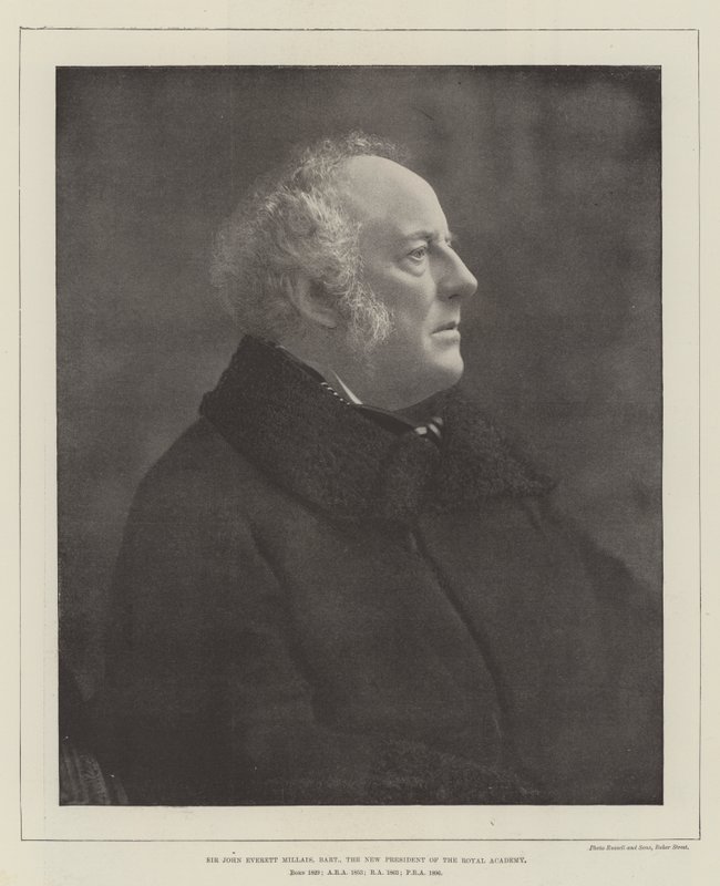 Sir John Everett Millais, Baronet, der neue Präsident der Royal Academy von English Photographer