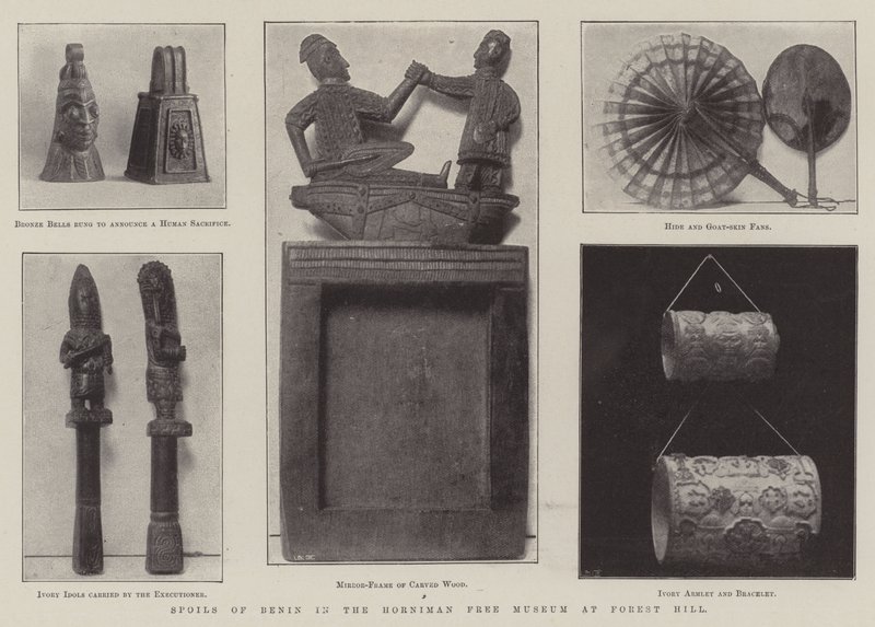 Beute von Benin im Horniman Free Museum in Forest Hill von English Photographer