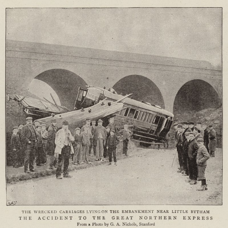 Der Unfall des Great Northern Express von English Photographer