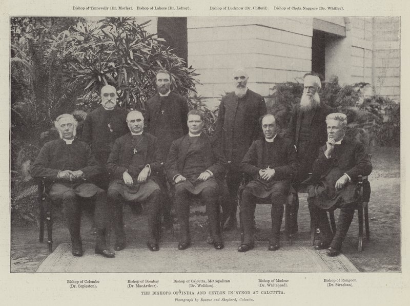 Die Bischöfe von Indien und Ceylon in der Synode in Kalkutta von English Photographer