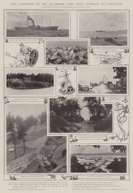 Die Fertigstellung des rein britischen Kabels von Australien nach Vancouver von English Photographer