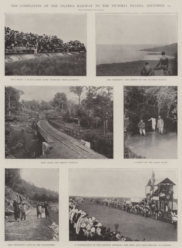 Die Fertigstellung der Uganda-Eisenbahn zum Victoria Nyanza, 19. Dezember von English Photographer