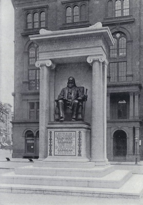 Das Cooper Institute und Denkmal, New York von English Photographer