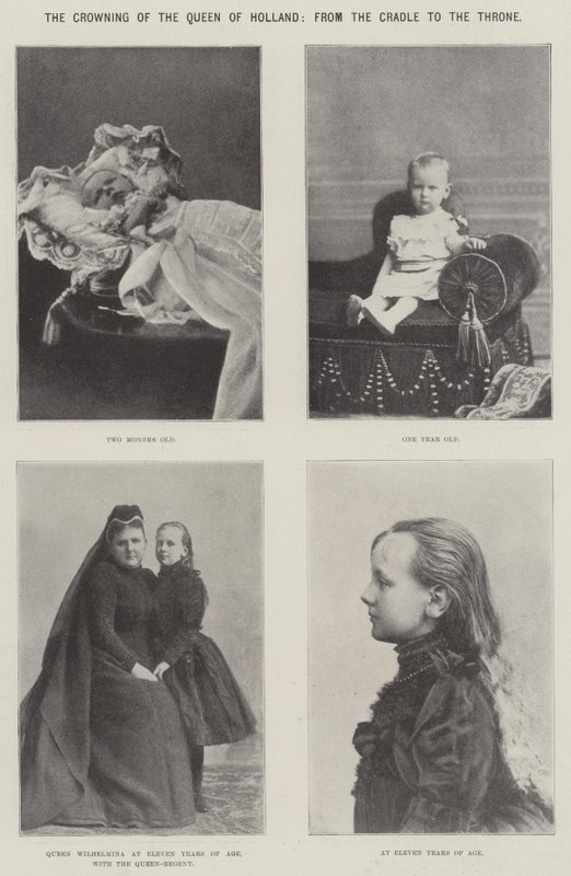 Die Krönung der Königin von Holland, von der Wiege bis zum Thron von English Photographer
