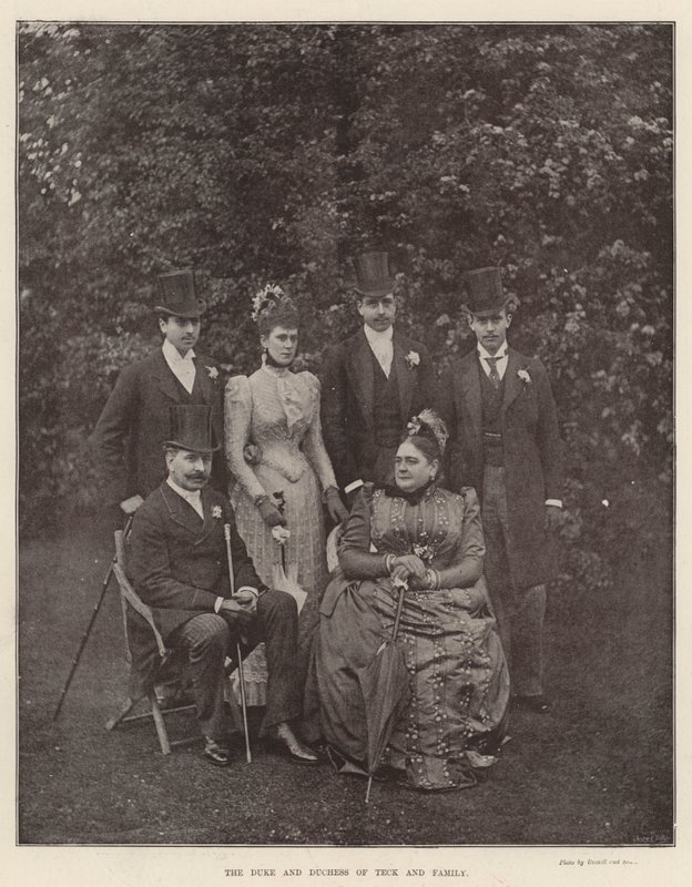Der Herzog und die Herzogin von Teck und Familie von English Photographer
