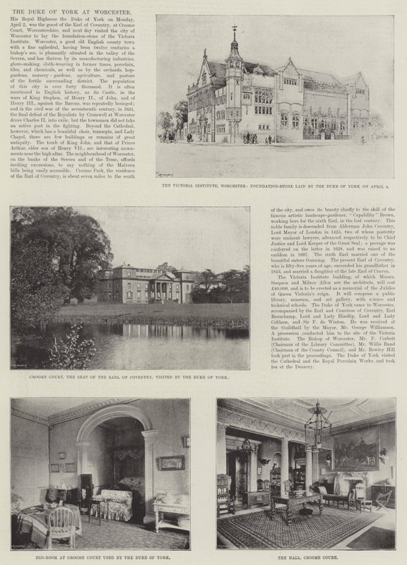 Der Herzog von York in Worcester von English Photographer