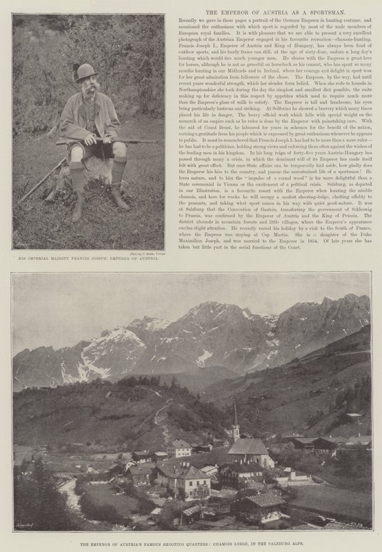 Der Kaiser von Österreich als Sportsmann von English Photographer