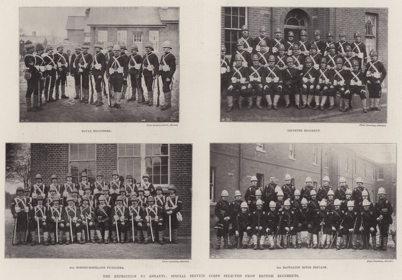 Die Expedition nach Ashanti, Sonderdienstkorps ausgewählt aus britischen Regimentern von English Photographer