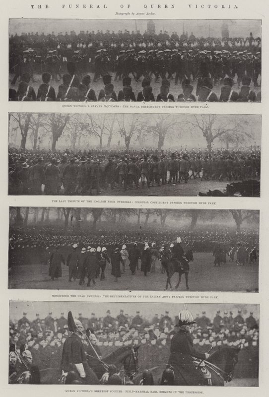 Das Begräbnis von Königin Victoria von English Photographer