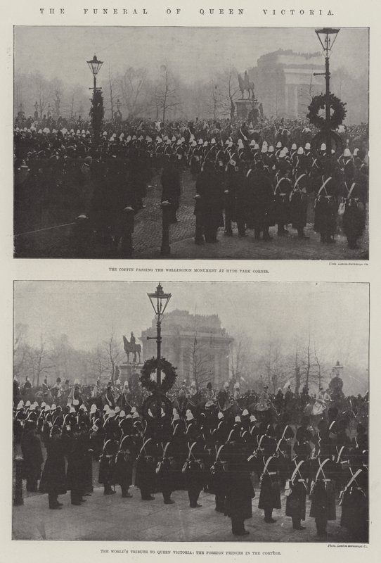 Das Begräbnis von Königin Victoria von English Photographer