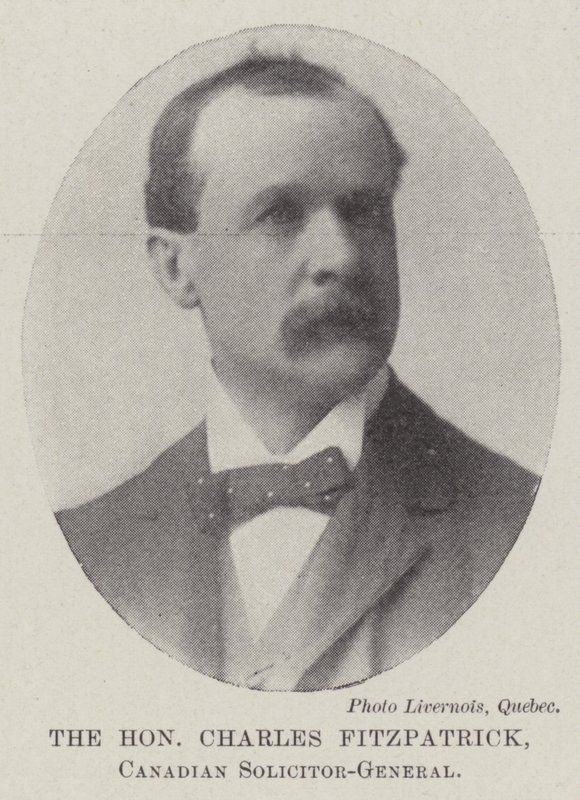 Der ehrenwerte Charles Fitzpatrick, kanadischer Generalstaatsanwalt von English Photographer