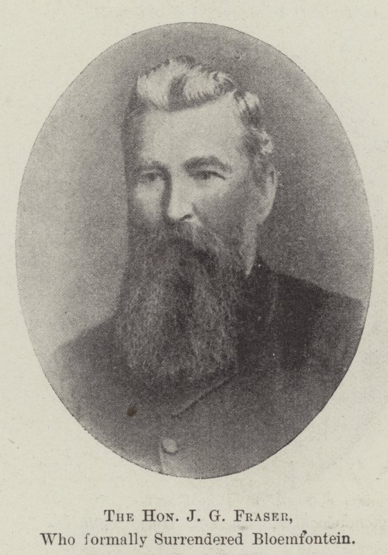 Der ehrenwerte J G Fraser, der Bloemfontein offiziell übergab von English Photographer