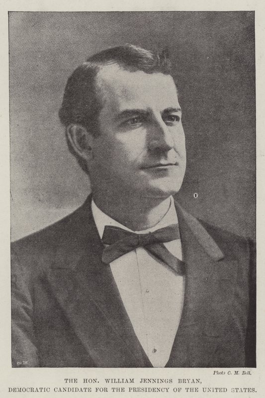 Der ehrenwerte William Jennings Bryan, demokratischer Kandidat für die Präsidentschaft der Vereinigten Staaten von English Photographer