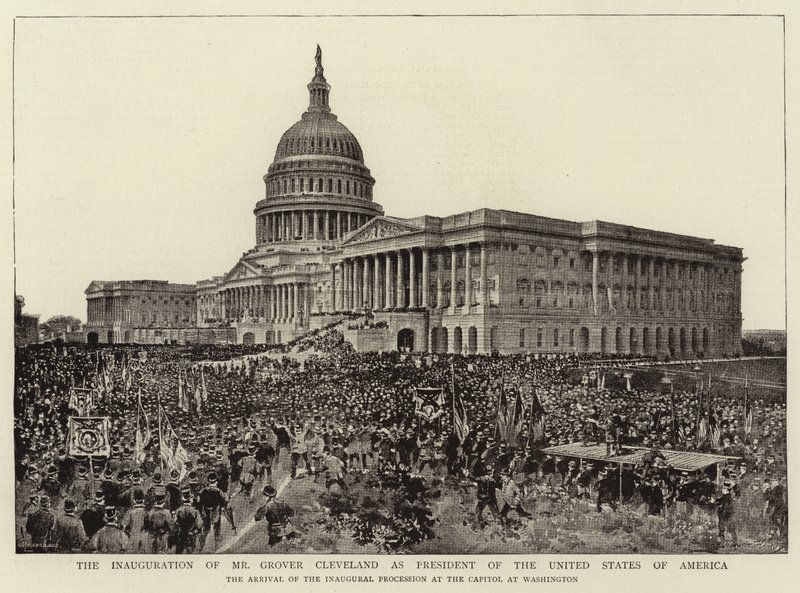 Die Amtseinführung von Mr. Grover Cleveland als Präsident der Vereinigten Staaten von Amerika von English Photographer