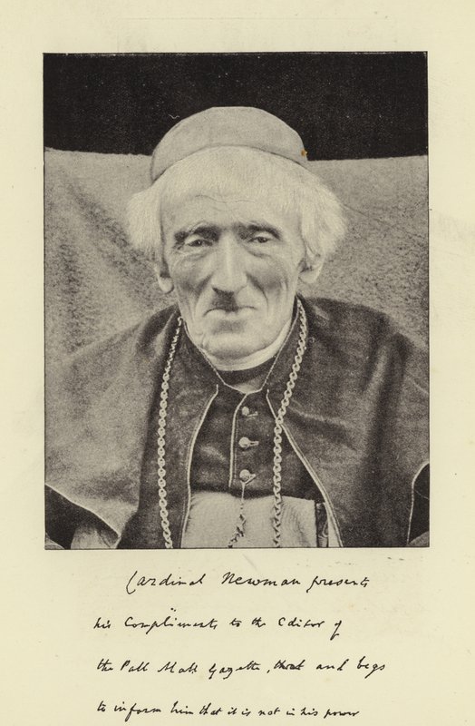 Der verstorbene Kardinal Newman von English Photographer