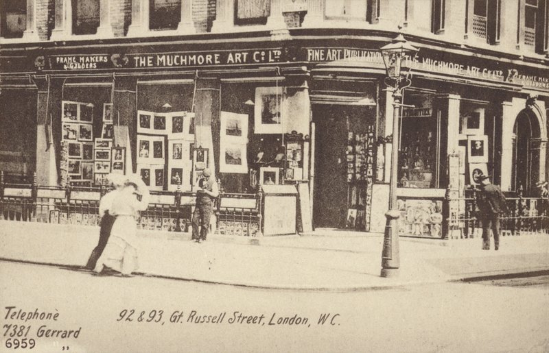 The Muchmore Art Co Ltd, 92 und 93, Great Russell Street, London, W C von English Photographer