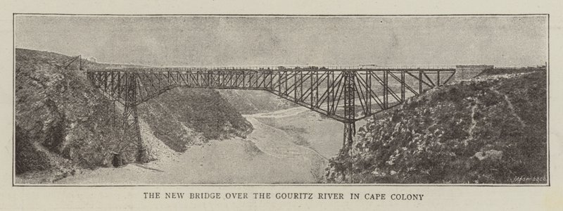 Die neue Brücke über den Gouritz-Fluss in der Kapkolonie von English Photographer