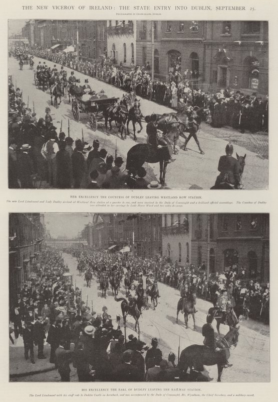 Der neue Vizekönig von Irland, der feierliche Einzug in Dublin, 25. September von English Photographer