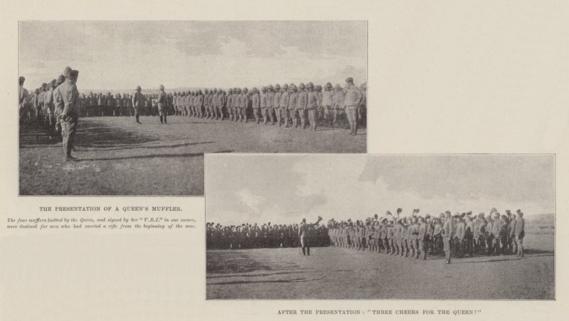 Die Übergabe eines Königinnen-Schals von English Photographer