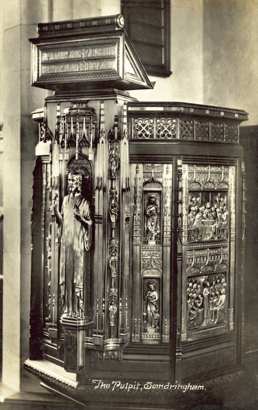 Die Kanzel, St. Mary Magdalene Kirche, Sandringham von English Photographer