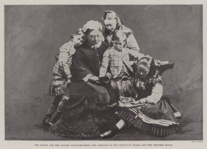 Die Königin und ihre Enkelkinder, die Familien des Prinzen von Wales und der Prinzessin Royal von English Photographer