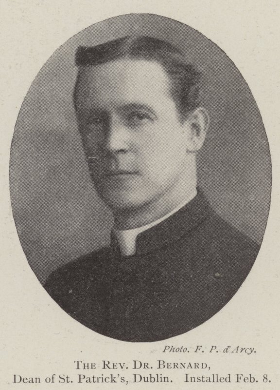 Der Reverend Dr. Bernard, Dekan von St. Patricks, Dublin, installiert am 8. Februar von English Photographer