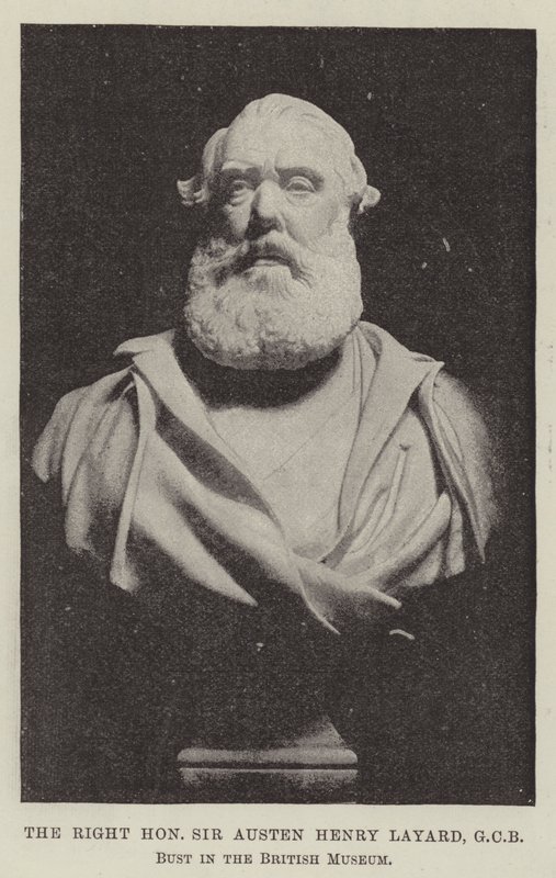 Der ehrenwerte Sir Austen Henry Layard, GCB, Büste im British Museum von English Photographer