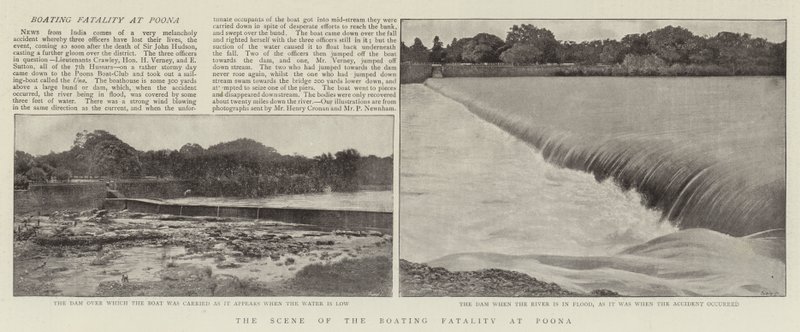 Der Ort des Bootsunfalls in Poona von English Photographer