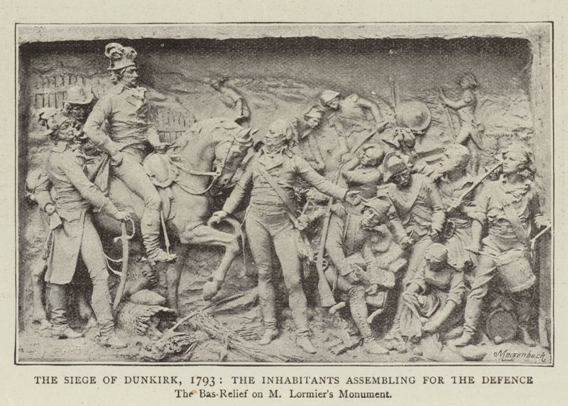 Die Belagerung von Dünkirchen, 1793, die Einwohner versammeln sich zur Verteidigung von English Photographer
