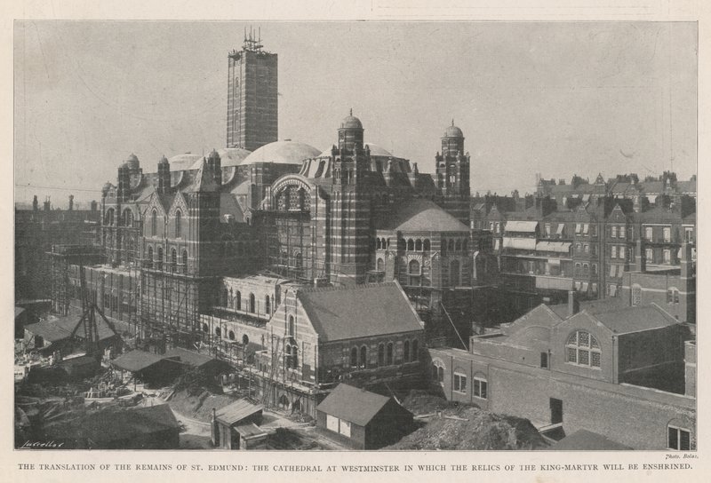 Die Überführung der Überreste von St. Edmund, die Kathedrale in Westminster, in der die Reliquien des Märtyrerkönigs aufbewahrt werden von English Photographer