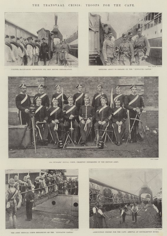 Die Transvaal-Krise, Truppen für das Kap von English Photographer