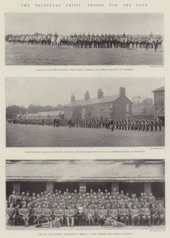 Die Transvaal-Krise, Truppen für das Kap von English Photographer
