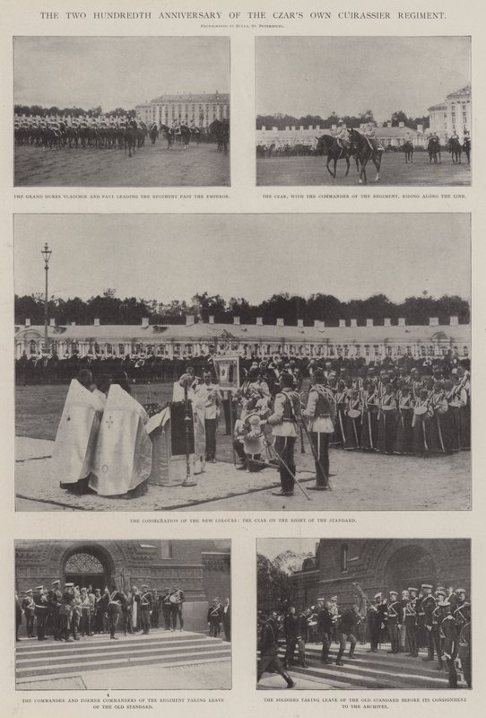 Das zweihundertjährige Jubiläum des Zaren-eigenen Kürassierregiments von English Photographer