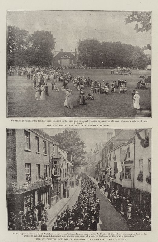 Die Feier des Winchester College von English Photographer