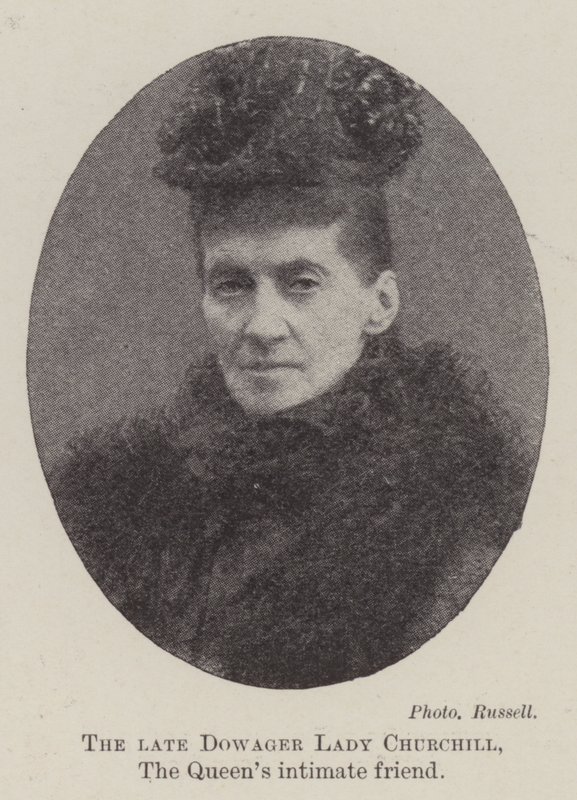 Die verstorbene Lady Churchill, die enge Freundin der Königin von English Photographer