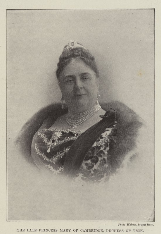 Die verstorbene Prinzessin Mary von Cambridge, Herzogin von Teck von English Photographer