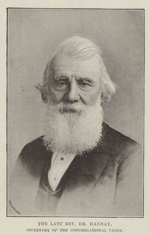 Der verstorbene Reverend Dr. Hannay, Sekretär der Congregational Union von English Photographer