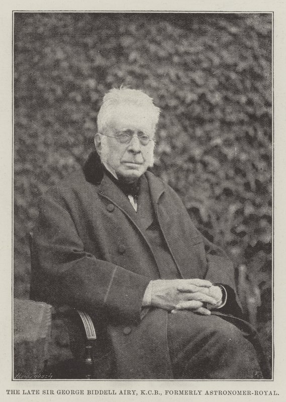 Der verstorbene Sir George Biddell Airy, ehemaliger Astronomer-Royal von English Photographer