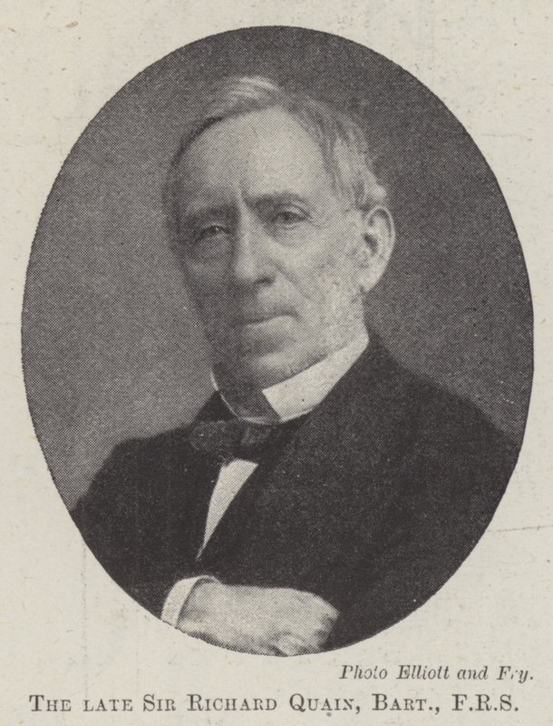 Der verstorbene Sir Richard Quain, Baronet, FRS von English Photographer