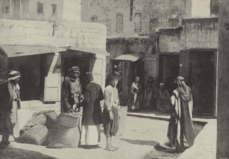 Weizenmarkt, Nazareth, wo Christus aufwuchs von English Photographer