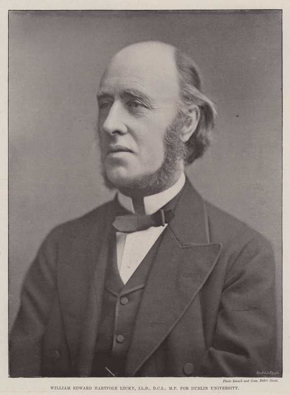 William Edward Hartpole Lecky, LLD, DCL, MP, für die Universität Dublin von English Photographer