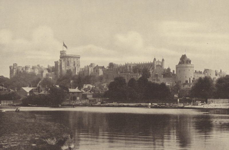 Windsor Castle, Blick vom Fluss von English Photographer