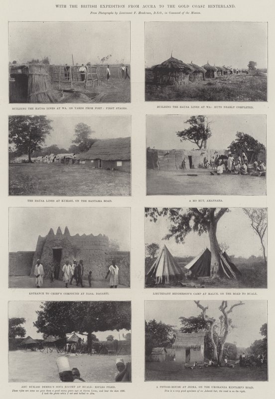 Mit der britischen Expedition von Accra ins Hinterland der Goldküste von English Photographer