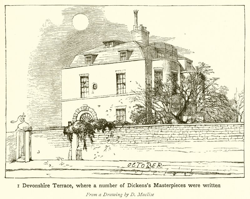 1 Devonshire Terrace, wo viele von Dickens