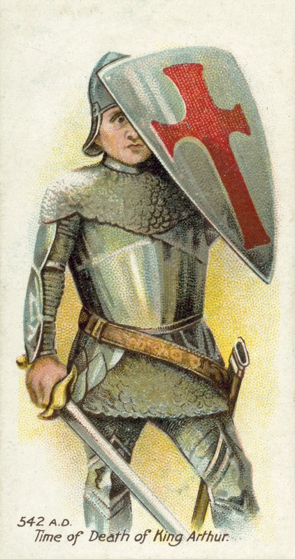 542 n. Chr., Zeit des Todes von König Artus von English School