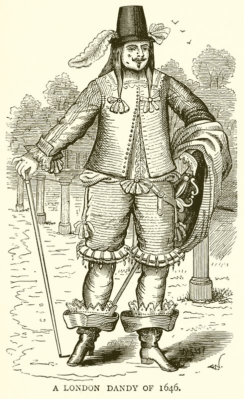 Ein Londoner Dandy von 1646 von English School