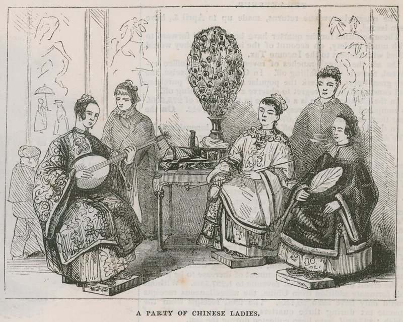 Eine Gruppe chinesischer Damen; Ein Besuch der Chinesischen Sammlung von English School